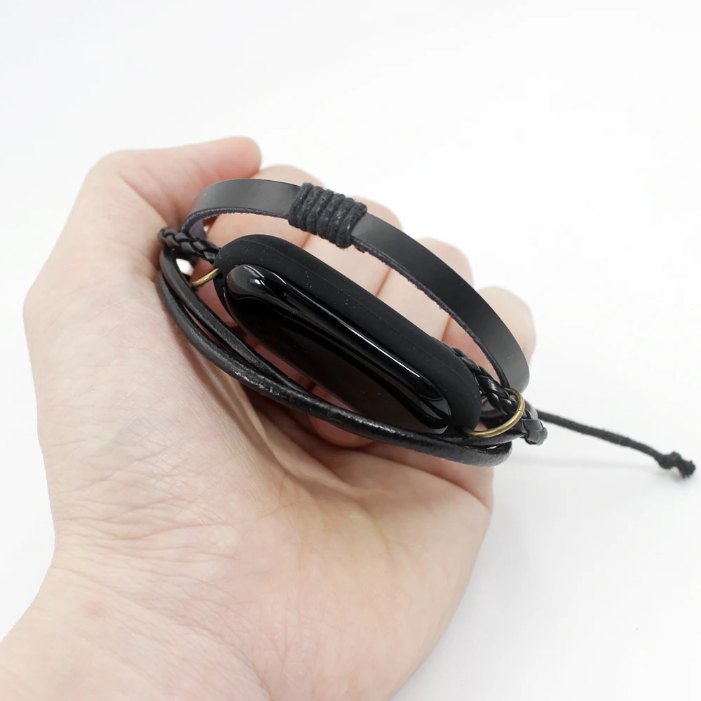 Coolaxy ремешок для Xiaomi Mi Band 3 многослойный Плетеный сменный ручной работы плетеная