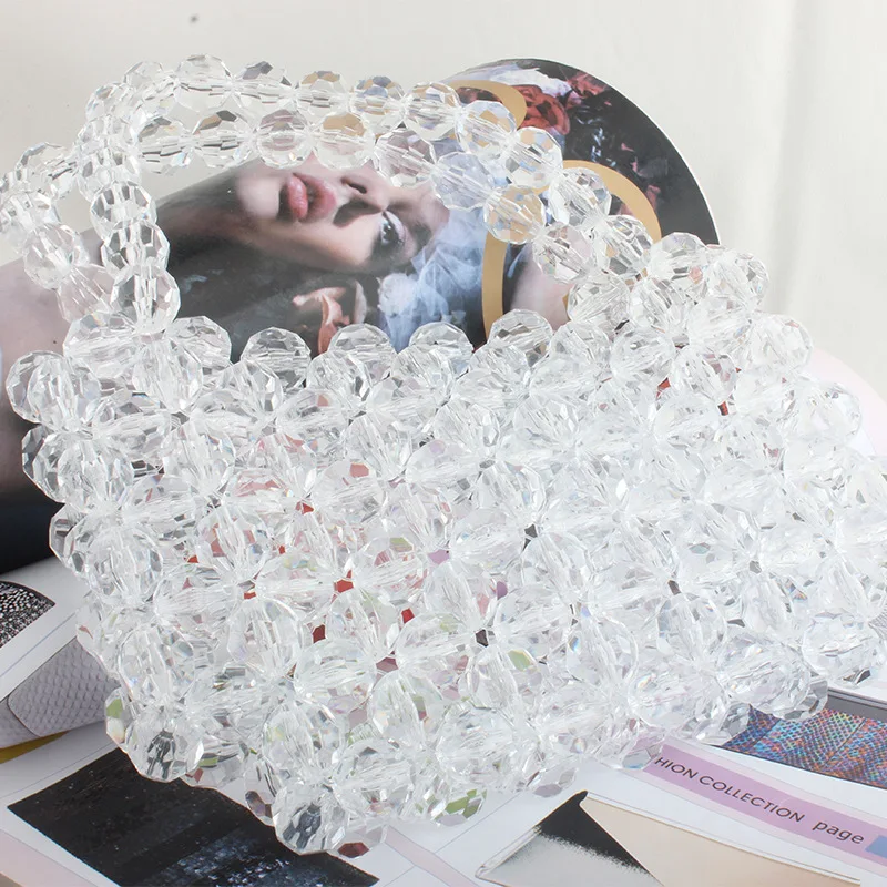 Вышитая бисером кристальная сумка Чистая красная с мобильными ручными Феи полые