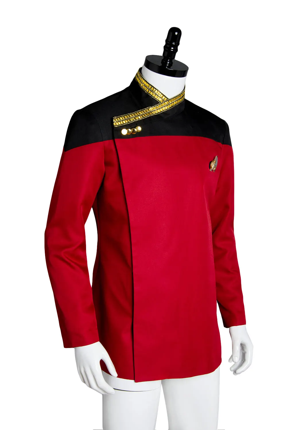Trek костюм нового поколения Звезда косплей TNG костюм Красная Униформа Жан люк жан-Люк Пикард куртка топ для мужчин и женщин взрослых для карнавала