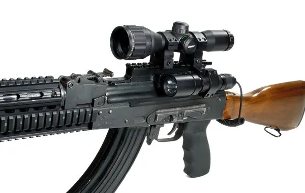 

Vector Optics Tactical AK Top OnePiece Triple Picatinny Rail Top Scope Mount Attached to Receiver Dust Cover fit 47 & 74