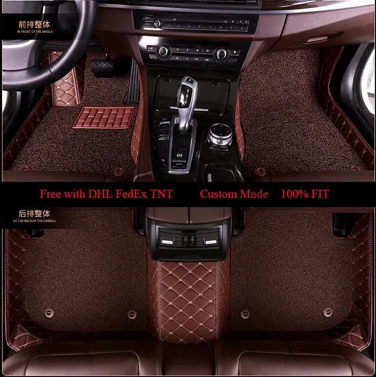 OLPAY Leathe автомобиль коврик для LandRover LR2 LR3 LR4 Discovery Range Rover Evoque Sport freelander двойной Слои