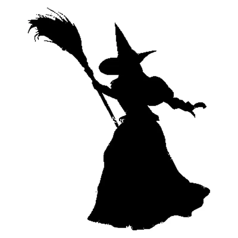 

12.6cm*15.5cm Wicked Witch Bardian Vinyl Decal Car Window Sticker Black/Silver Accessories S6-3933