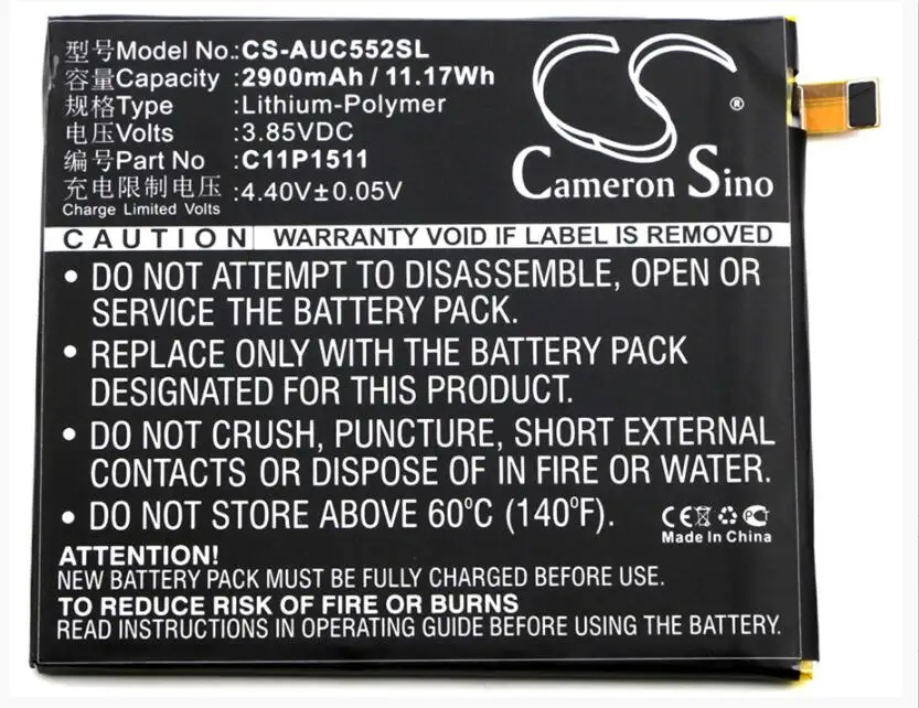 Аккумулятор Cameron Sino 2900 мАч для ASUS ZD552KL ZE552KL ZenFone 3 4 Selfie Pro Dual SIM ZS570KL|Аккумуляторы