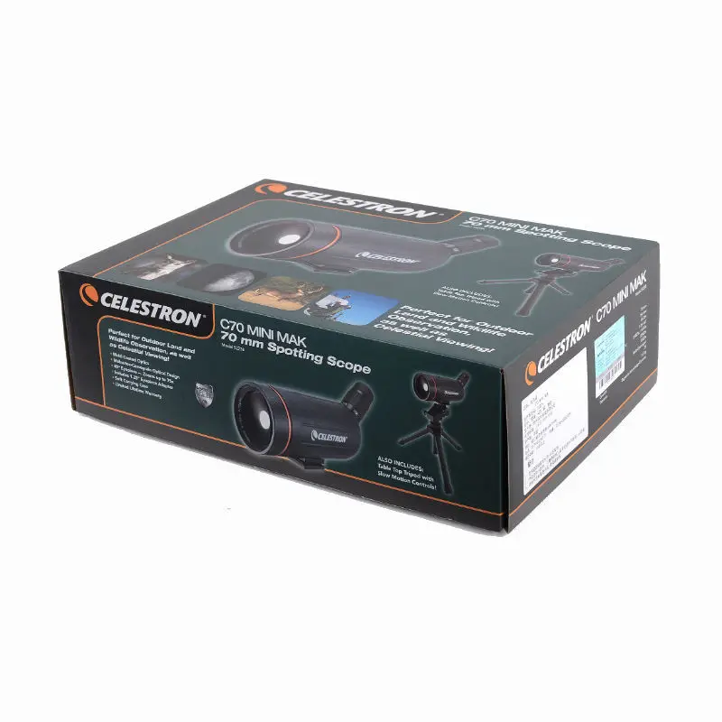 Телескоп Celestron 25 75x C70 Mini Mak точечный Монокуляр телескоп с полным многослойным