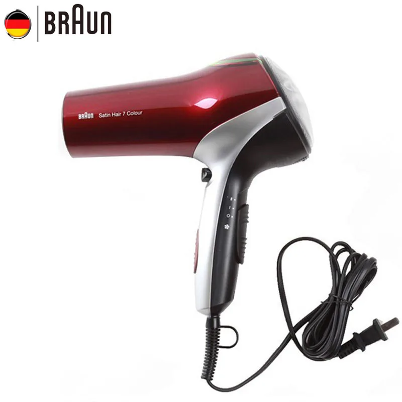 Фен для волос Braun средство защиты волос HD770 для сохранения цвета волос 2200 Вт анион профессиональные инструменты для кудрявых волос быстрая сушка стильный дизайн