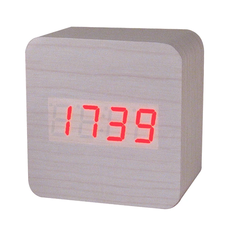 Новый Ретро светодиодный дисплей будильник электронные настольные цифровые