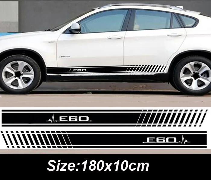 

2pcs Lastest design car side body sticker for BMW E46 E36 E39 E90 E60 E92