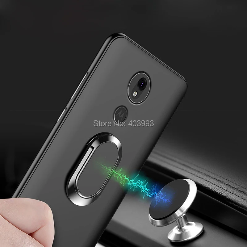 Чехол для Motorola Moto G7 power с магнитным кольцом, матовый защитный чехол для Motorola Moto G7 Play G7Plus G 7 G7Play power Чехол