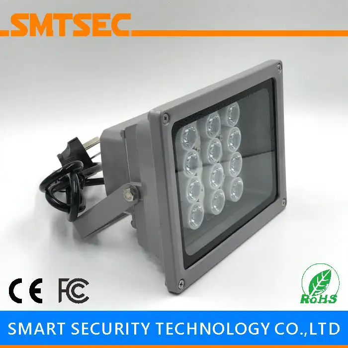 SI-12W 12PCS LED 60M Distance 15-90 Degrees Optional White Light Illuminator Lamp For CCTV Surveillance Camera System | Безопасность и