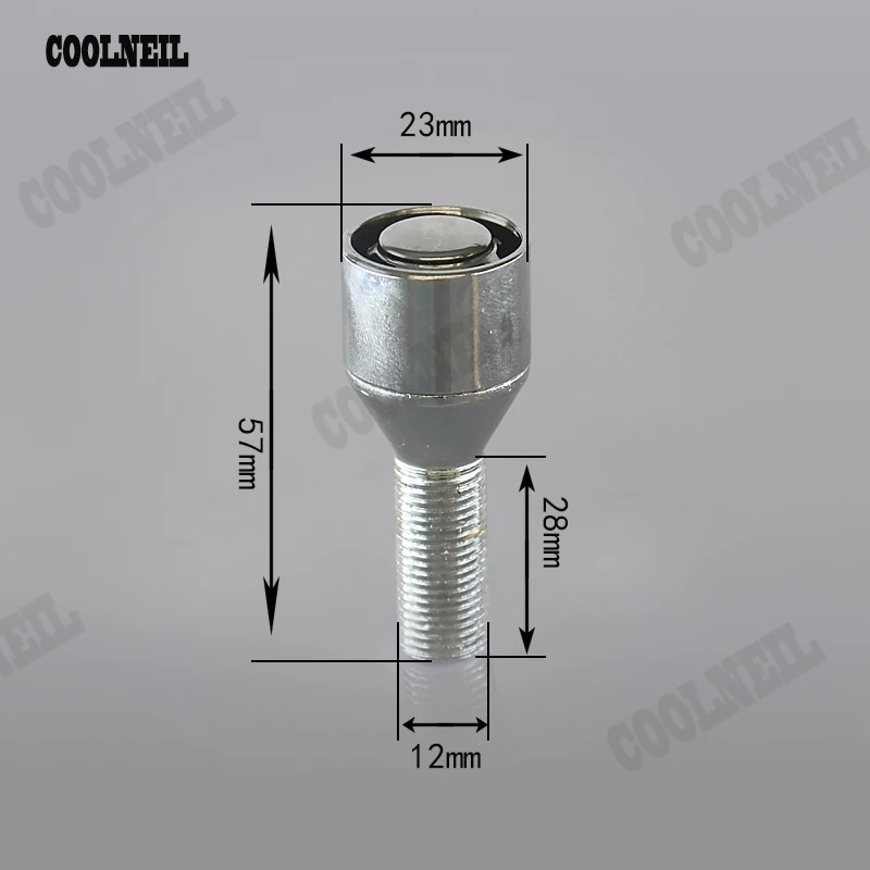Аксессуары JDM 4x12x1 25 мм болты для блокировки колес защитные и 1x Ключ защита от