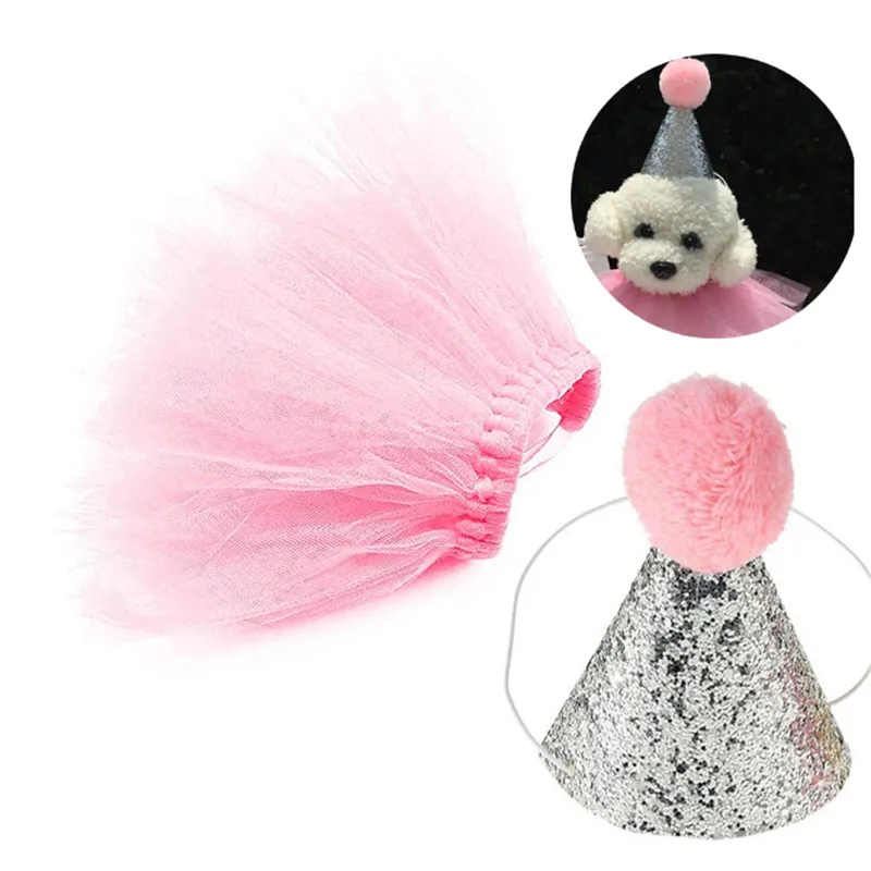 2018 Новые шапки для рождественской собаки кошки дня рождения кружевной воротник и