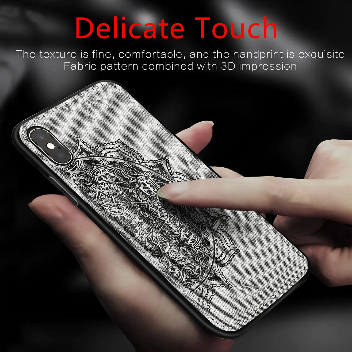 Роскошный тканевый чехол с изображением цветов мандалы для Iphone 6 7 8Plus