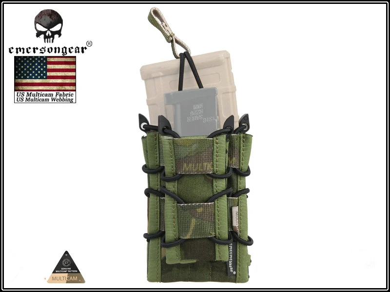 MCTP EMERSONGEAR двойной Decker Mag Чехол страйкбол Mag Чехлы Военная Emerson сумка Камуфляж MOLLE Mag держатель Койот коричневый черный - Цвет: MCTP