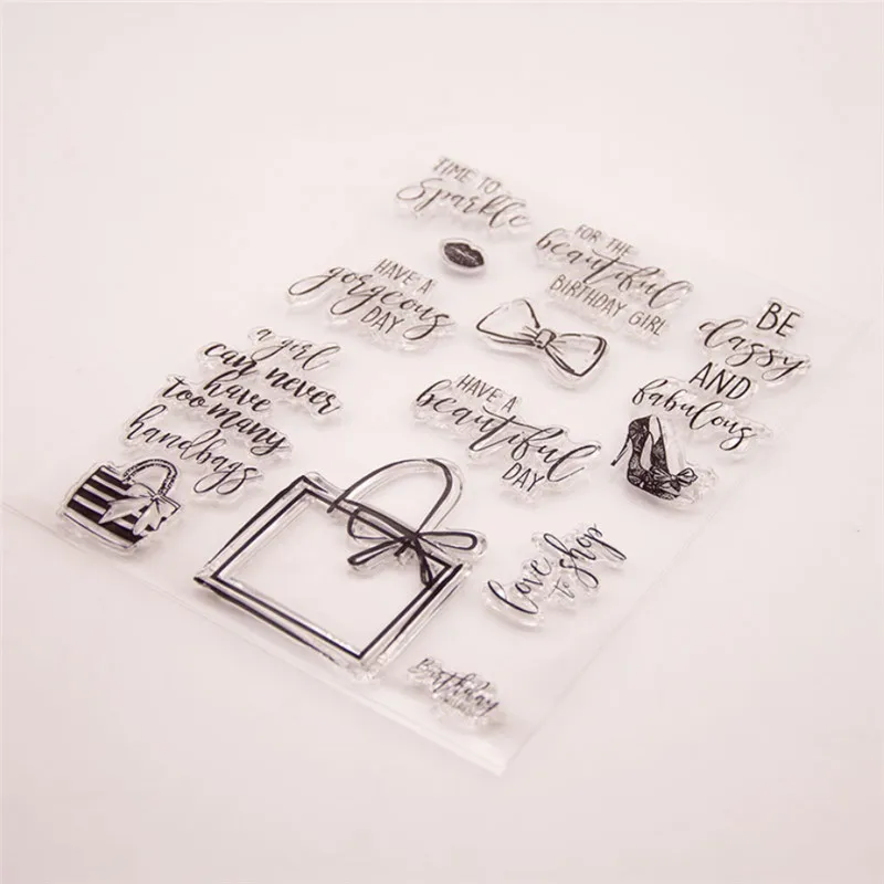 Прозрачный штамп резиновый прозрачный для украшения карт и скрепбукинга бутылки