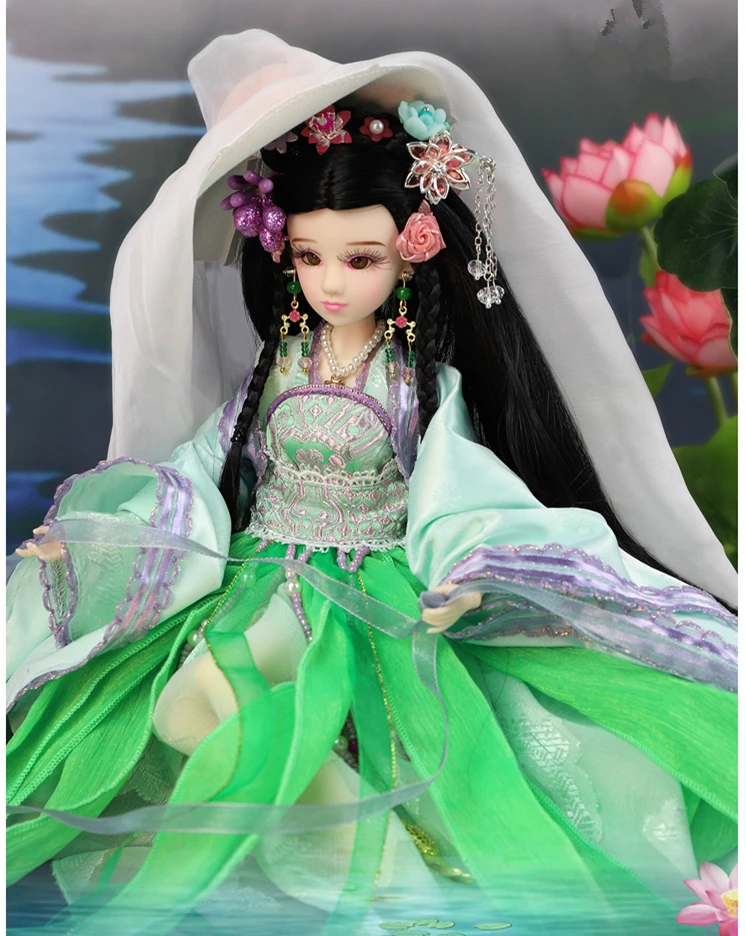 Бесплатная доставка китайские древние мифы игрушки BJD модель макияж улыбка куклы