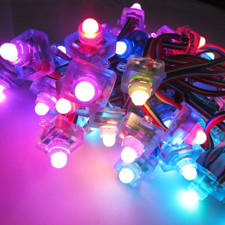 Меняющая цвет квадратный постоянный ток 5 в IP68 светодиодные пиксельные модули 50