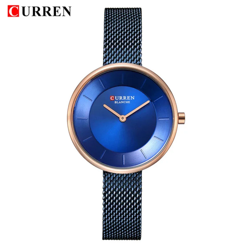 CURREN Women Watches Top Brand Luxury Gold Ladies Watch Stainless Steel Band Classic Dress Bracelet Female Clock Lover Gift 9030 | Наручные