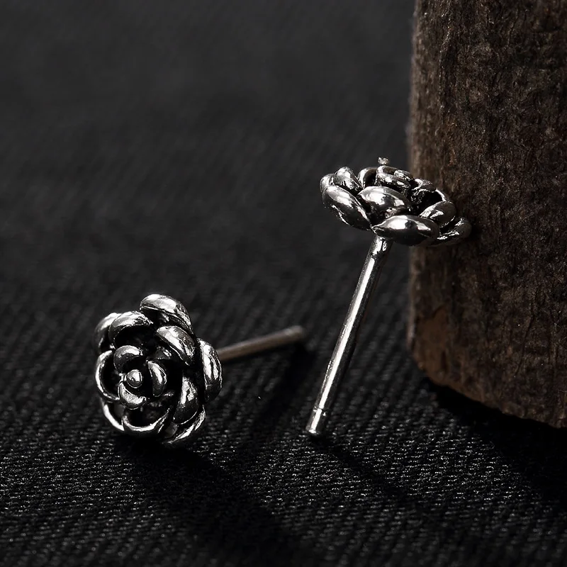 Женские серьги гвоздики из серебра 925 пробы в этническом стиле|Серьги-гвоздики| |