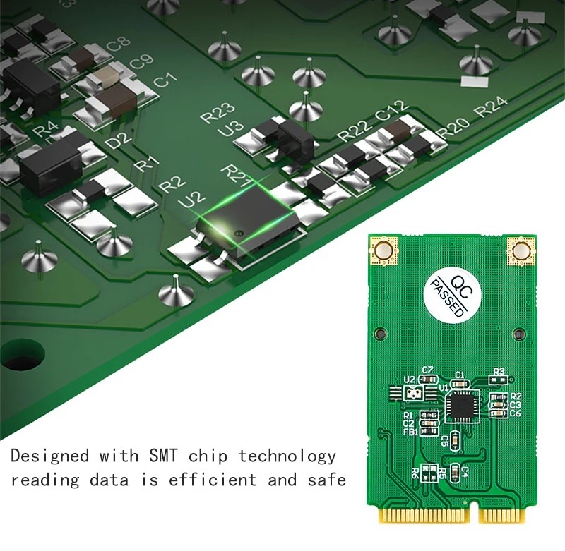 Мини pci-e SD SDXC конверсионная карта mpcie в SDHC адаптер Поддержка 32GSD как один чип решение для USB 2,0 флэш-карт ридер