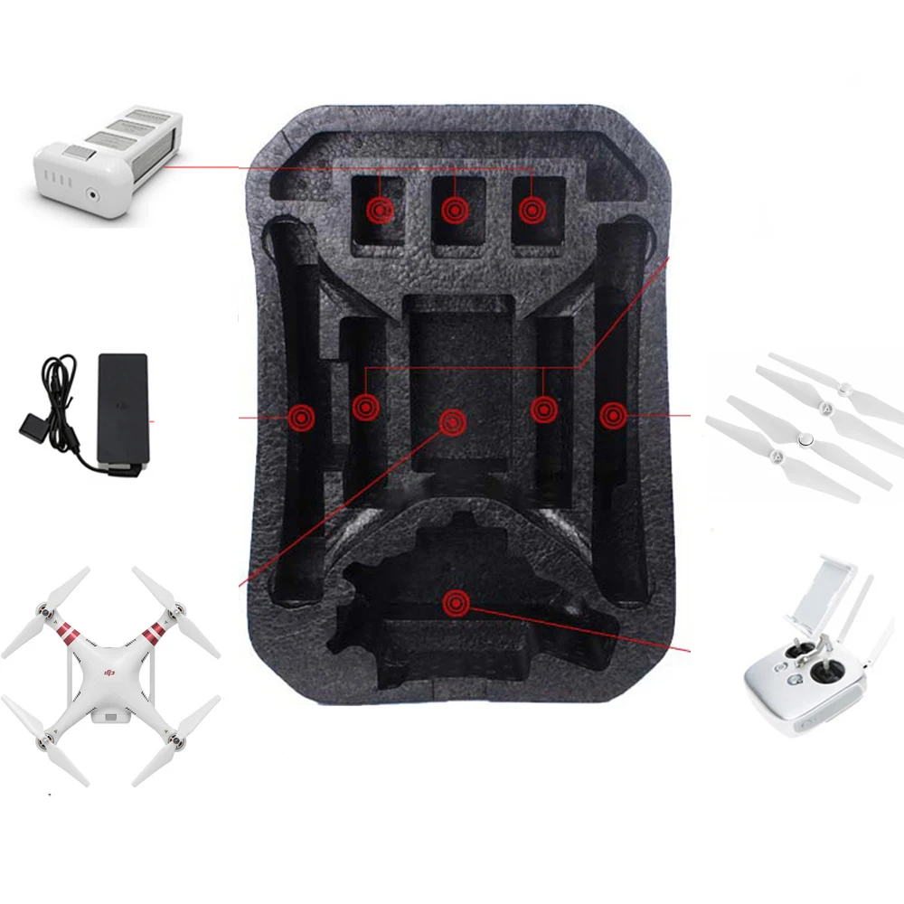 DJI Phantom 3 серия рюкзак Hardshell сумка водонепроницаемый чехол портативная коробка