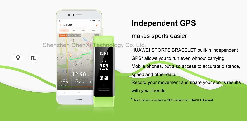 Спортивный Браслет HUAWEI, gps Edition, водонепроницаемый, мониторинг сердечного ритма, научная Инструкция для сна, напоминание