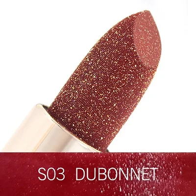 Dubonnet KIMUSE блеск питательная Красная губная помада золотая фольга водонепроницаемый макияж длительная пигментная помада 3 цвета натуральная косметика - Цвет: Dubonnet