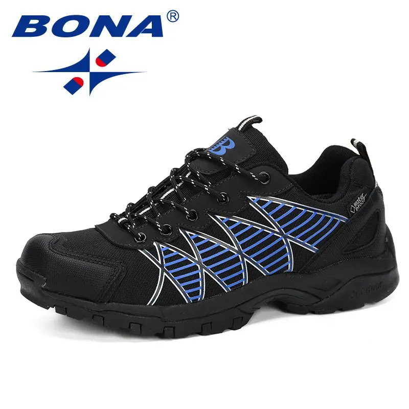 CHARCOAL BLUE BONA/Новинка года; классическая Стильная мужская обувь; профессиональная уличная Мужская Спортивная обувь для бега; кожаная обувь на шнуровке; трендовая мужская обувь - Цвет: CHARCOAL BLUE