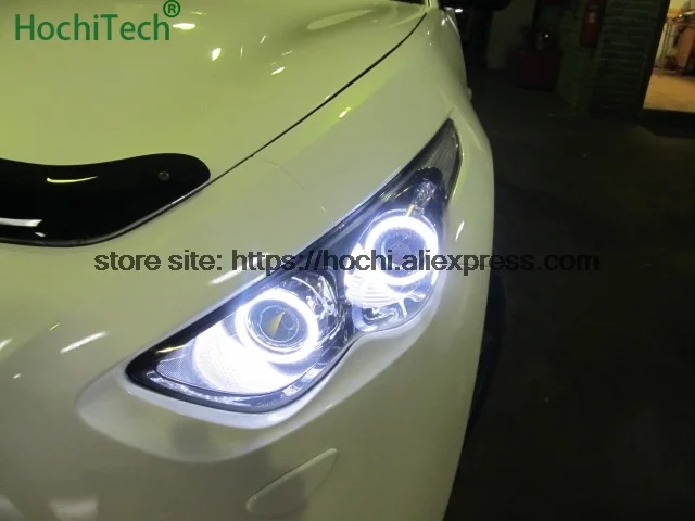 Для Infiniti FX QX70 FX35 FX37 FX50 2009-2013 Тюнинг автомобилей 4 шт. белый головной светильник