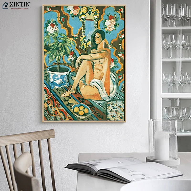 Современная Абстрактная обнаженная модель девушка Анри Матисс Fauvism холст