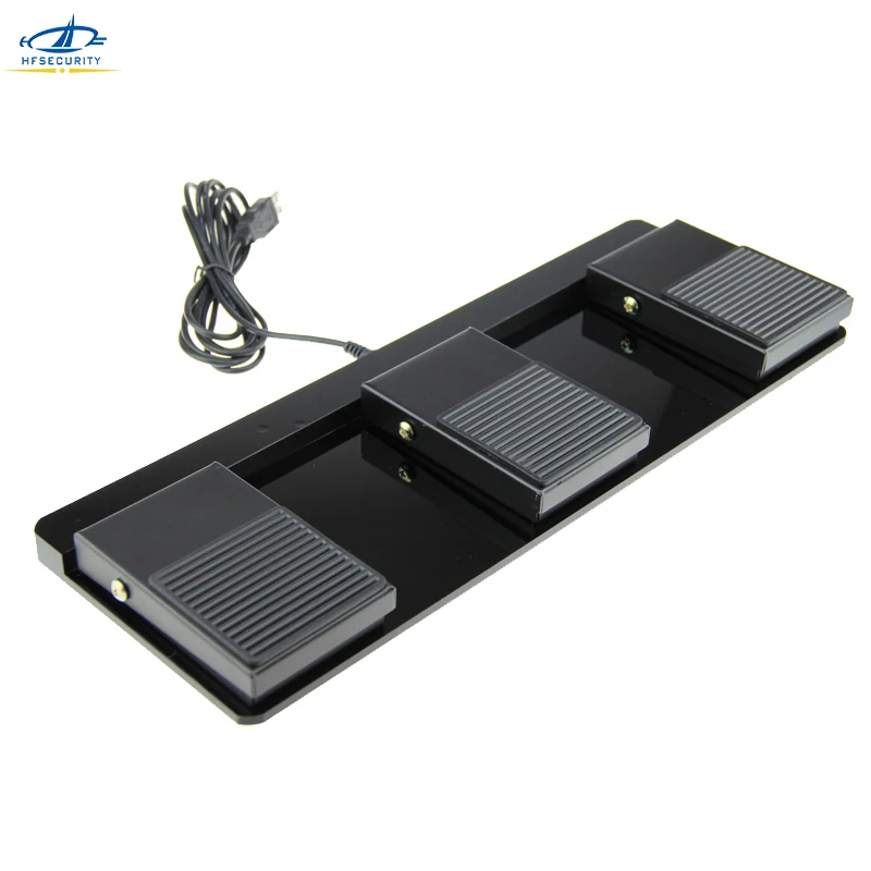 Тройной Металлический ножной переключатель Педаль Usb игровая ножная клавиатура