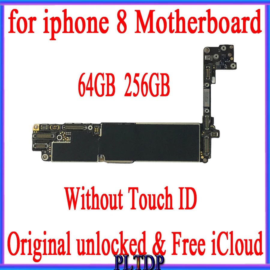 100% оригинальная материнская плата для iphone 8 с Touch ID/без ID разблокированная