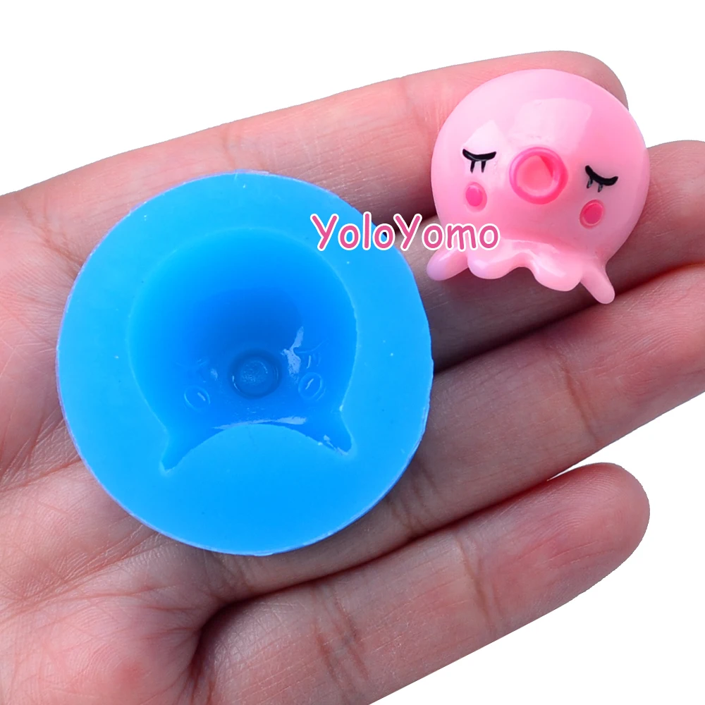 D399YL 24 1 мм каваи осьминог силиконовая форма МОРСКАЯ ФОРМА в виде животных торт