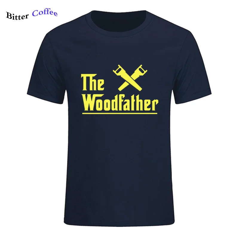 Летний Лидер продаж Модные Woodfather плотник рабочий принт футболка для мужчин с