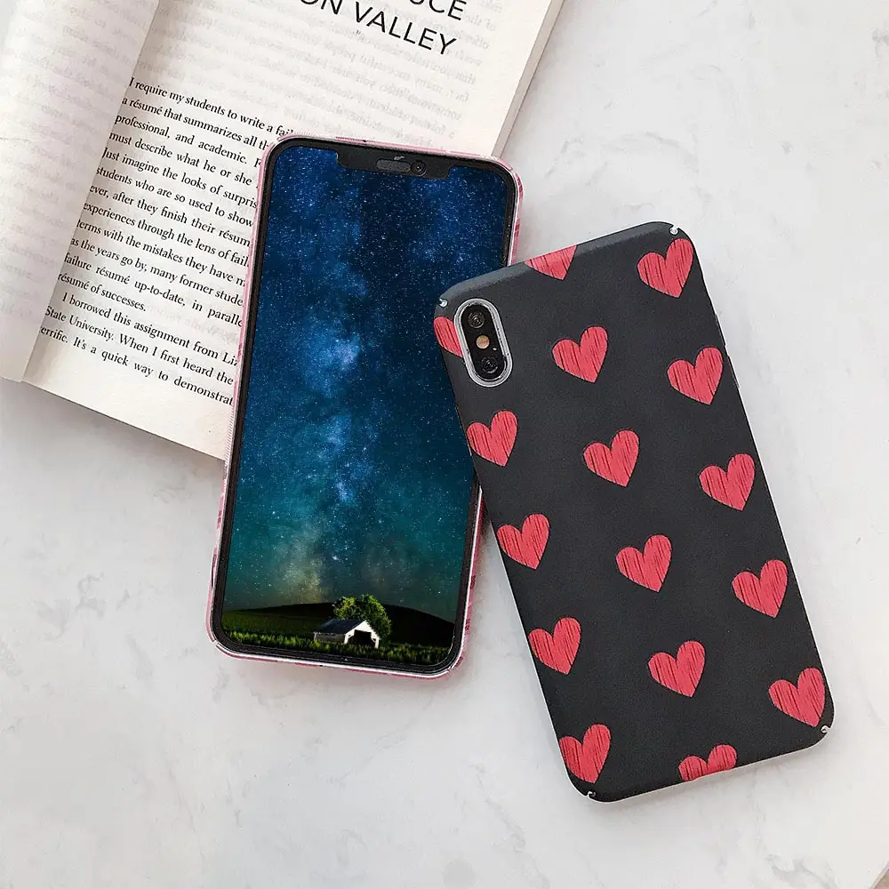Светящийся чехол с узором в виде сердца для huawei Honor 8X mate 20 Lite Pro Y7 Y9 P Smart 10 задняя