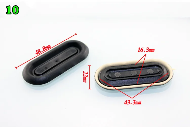 12pcs number 10 12 шт. запасные шины для автомобиля с круглым отверстием резиновые пылезащитные заглушки водонепроницаемый чехол пластиковый зажим для Audi A4L A3 A6L Q3 Q5 Q7 - Название цвета: 12pcs number 10