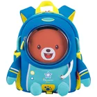 Школьный рюкзак для мальчиков и девочек, с объемным изображением мишки в космосе, водонепроницаемый, От 2 до 6 лет