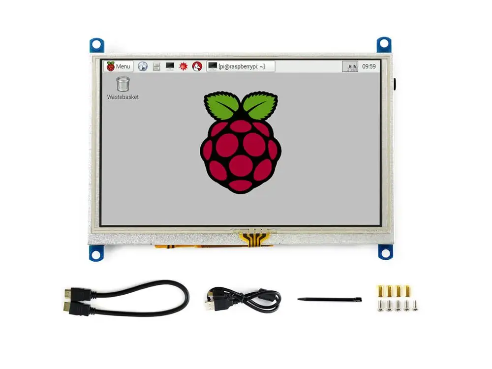 Waveshare 5 дюймовый 800x480 резистивный сенсорный ЖК экран интерфейс HDMI поддержка Raspberry