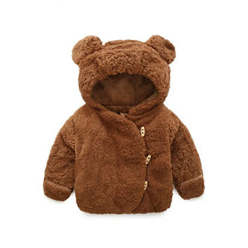 Куртка с искусственным мехом для девочек зимняя детская капюшоном теплая