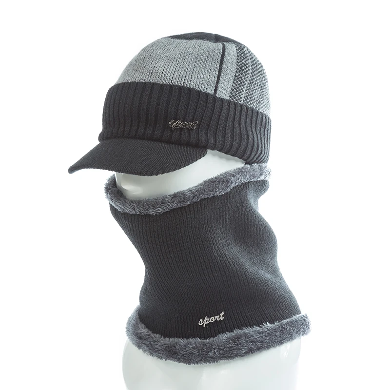 SANDMAN, высокое качество, хлопковые меховые зимние шапки Skullies Beanies для мужчин и женщин, шерстяной шарф, шапки, маска, шапка, вязаная шапка