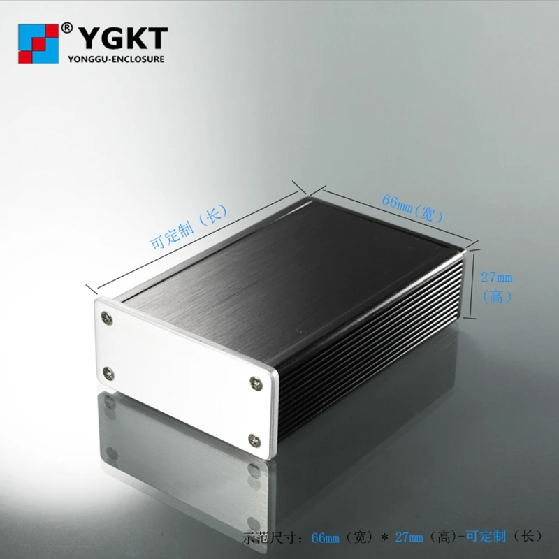 YGW 004 66 2*27 5 100 мм маленький алюминиевый микшер корпус для аудиосистемы аудио