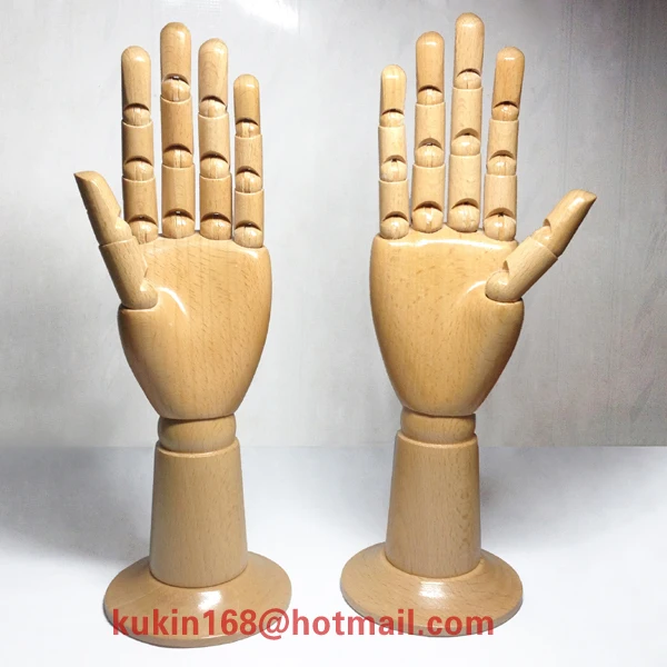 Очки/часы/ювелирные изделия регулируемая деревянная фотография|hand mannequin|jewelry display