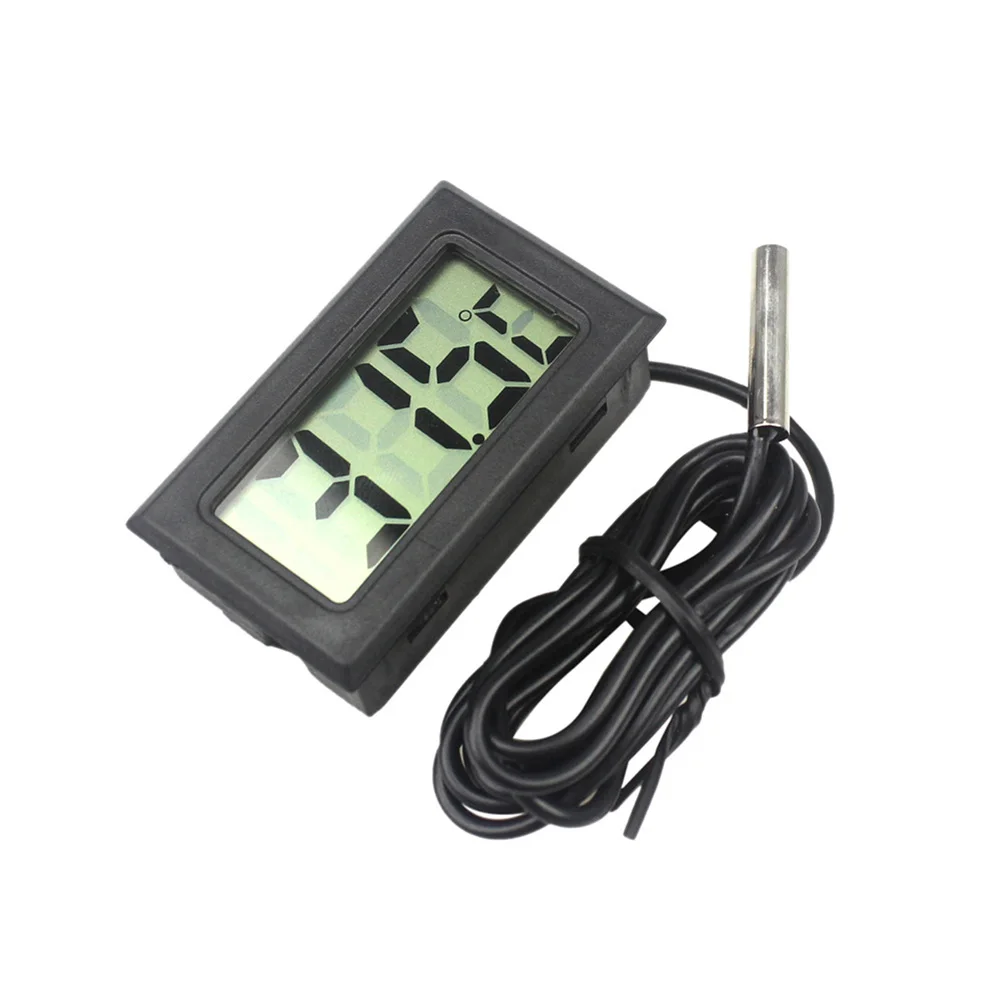 LCD Digital Thermometer With Probe Waterproof For Fridges Freezers Coolers Chillers Fish Tank QJ888 | Инструменты