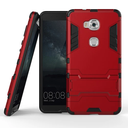 Red TOLIFEEL для huawei Honor 5X чехол силиконовый чехол противоударный пластиковый робот Броня Тонкий чехол для телефона для huawei Honor 5X Capa - Цвет: Red
