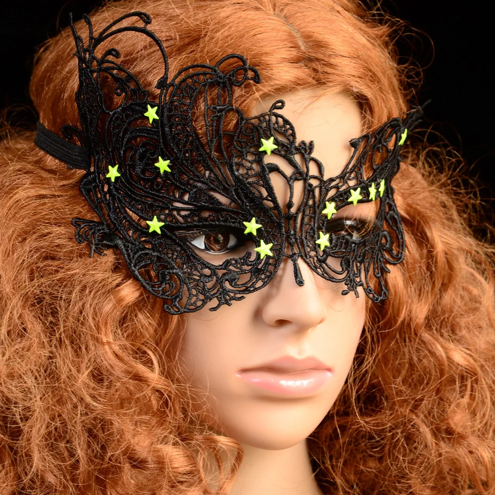 1 шт Лидер продаж Черный Lady кружева маска для глаз маскарада вечернее изящное
