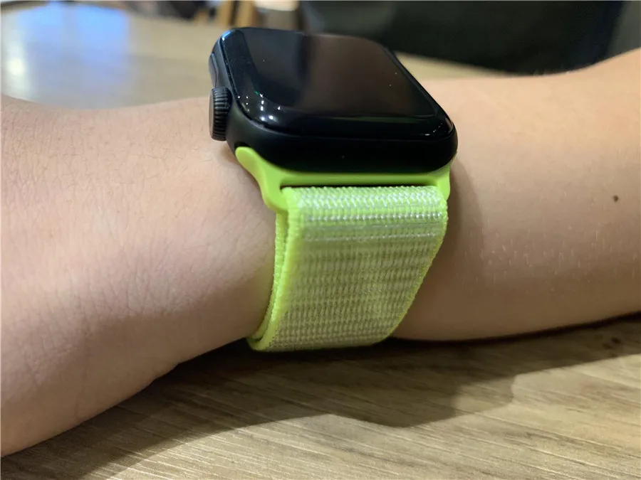 Классический лямка из нейлоновой ткани для наручных часов Apple Watch Series 4/3/2/1 влагостойкий ремешок для часов 40-44 мм ремень для наручных часов iWatch 38 42 мм Длина браслета