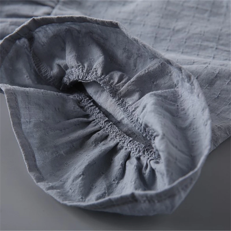 Детская летняя рубашка с коротким рукавом круглым вырезом и оборками|Блузки