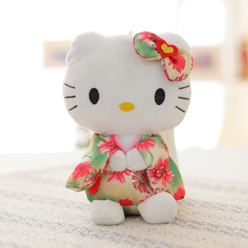 20 см Kawaii японская свинья кимоно KT cat плюшевые куклы игрушки hello kitty творческий детский подарок на день рождения - Цвет: cat 1