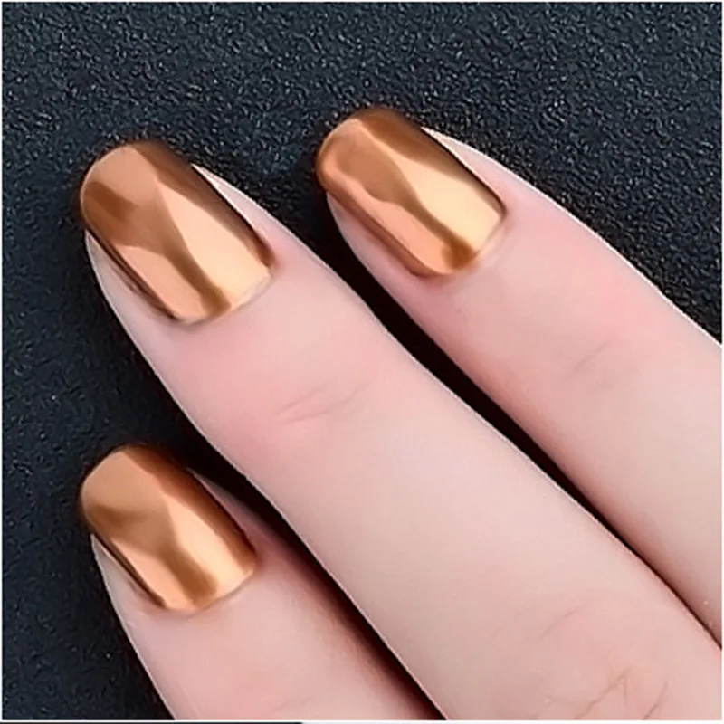 2 г/кор. Глиттеры для ногтей розовое золото фиолетовый Зеркальный Хром