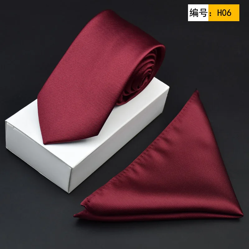 

New Free Shipping fashion casual Men's male high-end tie sets married British groom Metrosexual square 7CM on sale