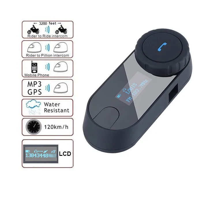 FreedConn TCOM-SC BT домофон Bluetooth мотоциклетный шлем Интерком гарнитура ЖК-экран fm-радио, мягкий микрофон для шлема